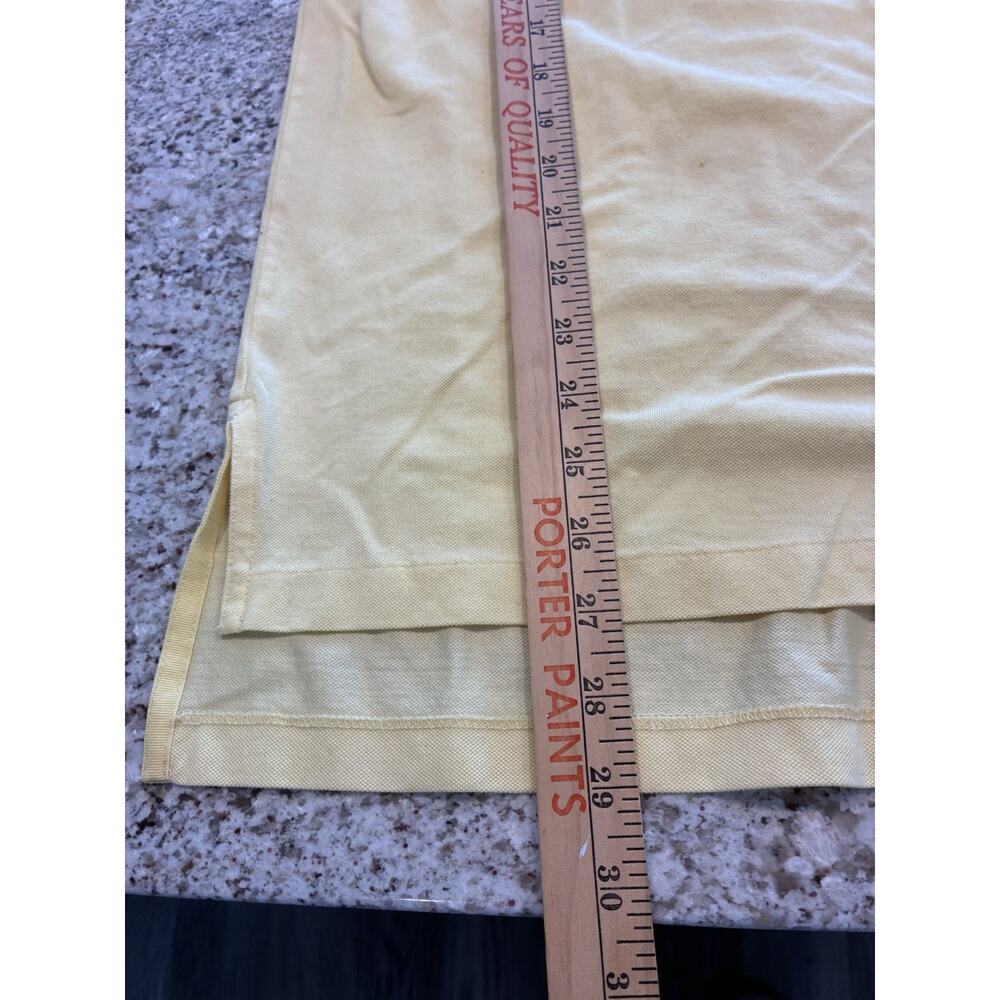 Polo Golf Ralph Lauren Men's Polo Shirt Sz Large Yellow Long Sleeve - Picture 6 of 8